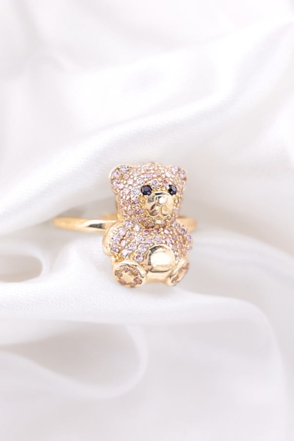 Anillo Oso Dama Oro 10k 3.25g Italia 210000020998