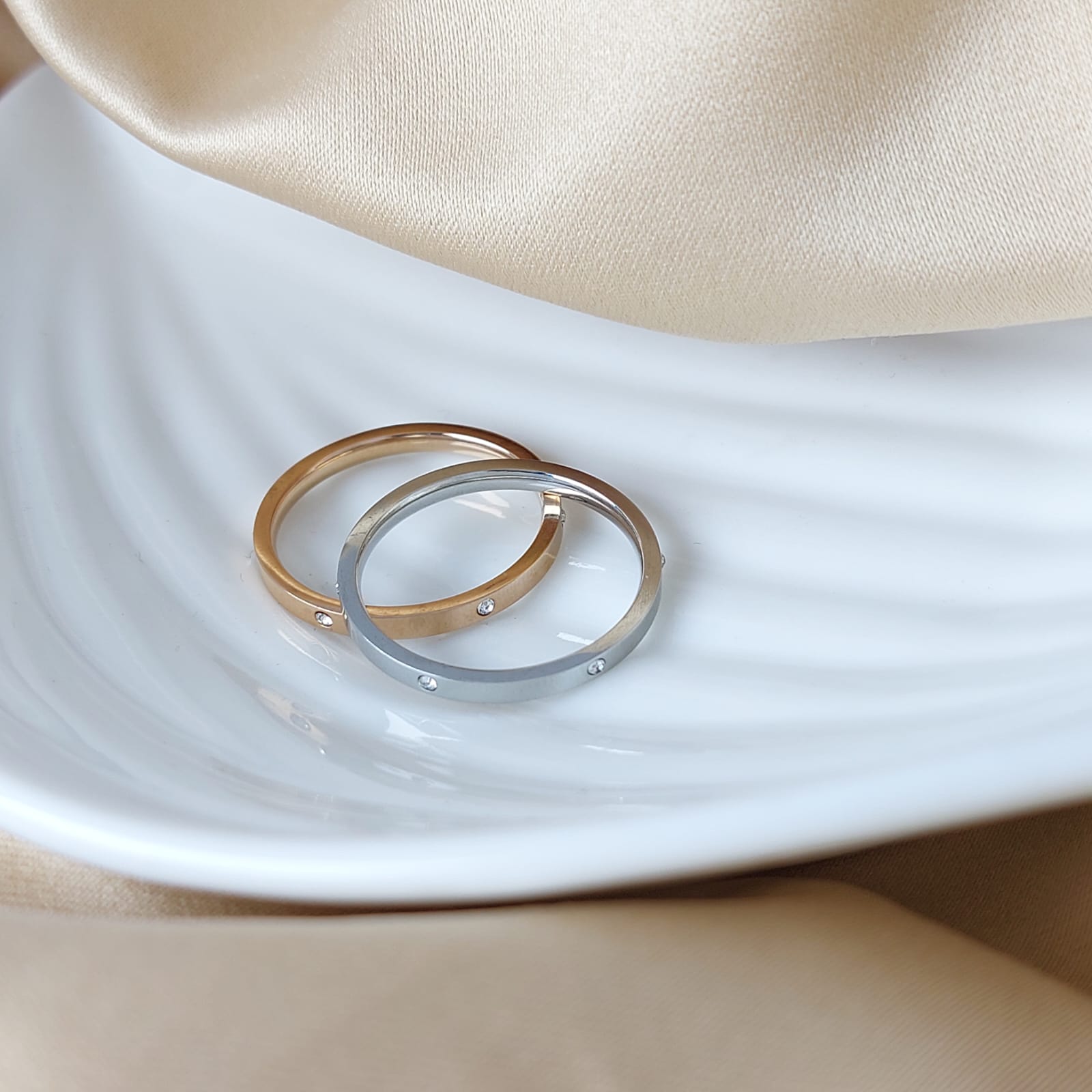 Anillos Dama Acero