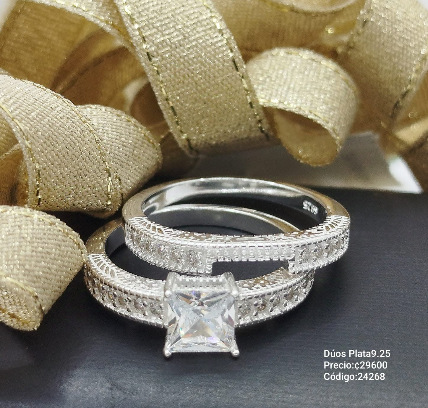Anillos Compromiso Duos Plata 925