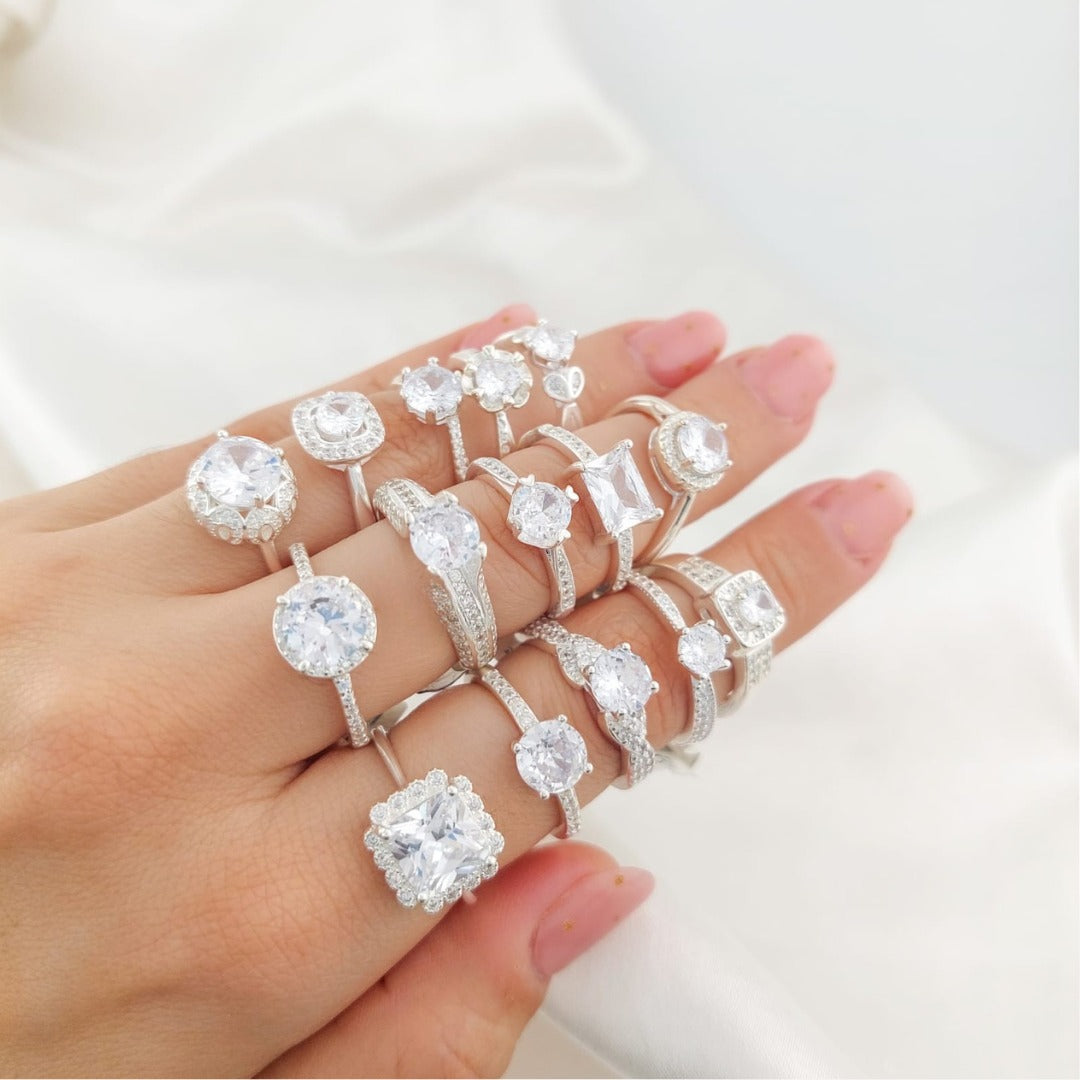 Anillos Compromiso Plata 925