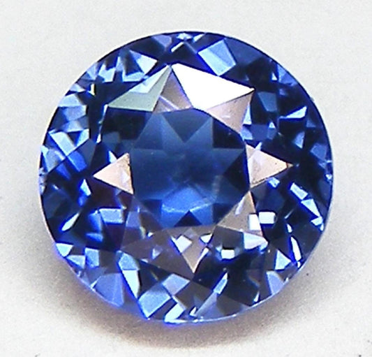 Piedra ZAFIRO Laboratorio 6mm 1.1ct Certificado GRC 27559