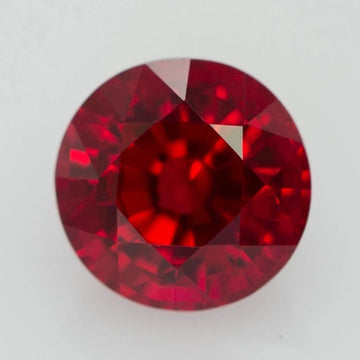 Piedra Rubí Laboratorio 6mm 1.14ct Certificado GRC 27556