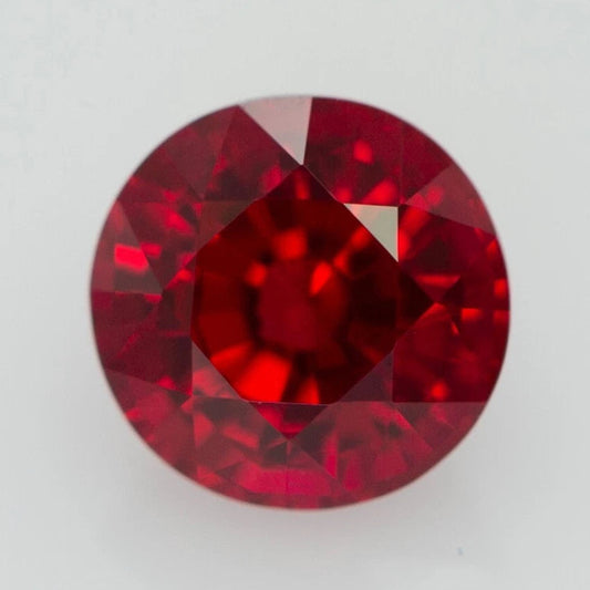 Piedra Rubí Laboratorio 6mm 1.14ct Certificado GRC 27556
