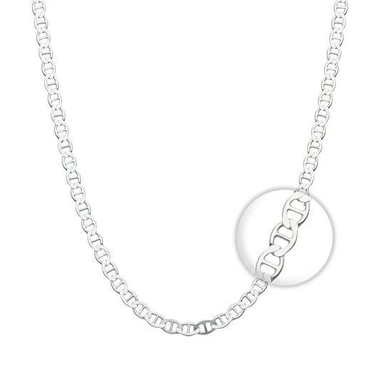 Cadena Gucci 60CM/3MM Hueca Plata 925 26202