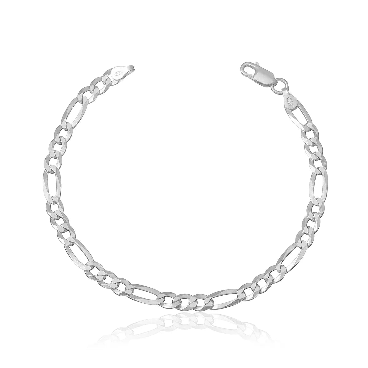 Pulsera Maciza 20.5cm/5mm Plata 925 26123