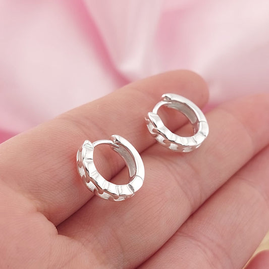 Huggies 12mm Plata 925 27805