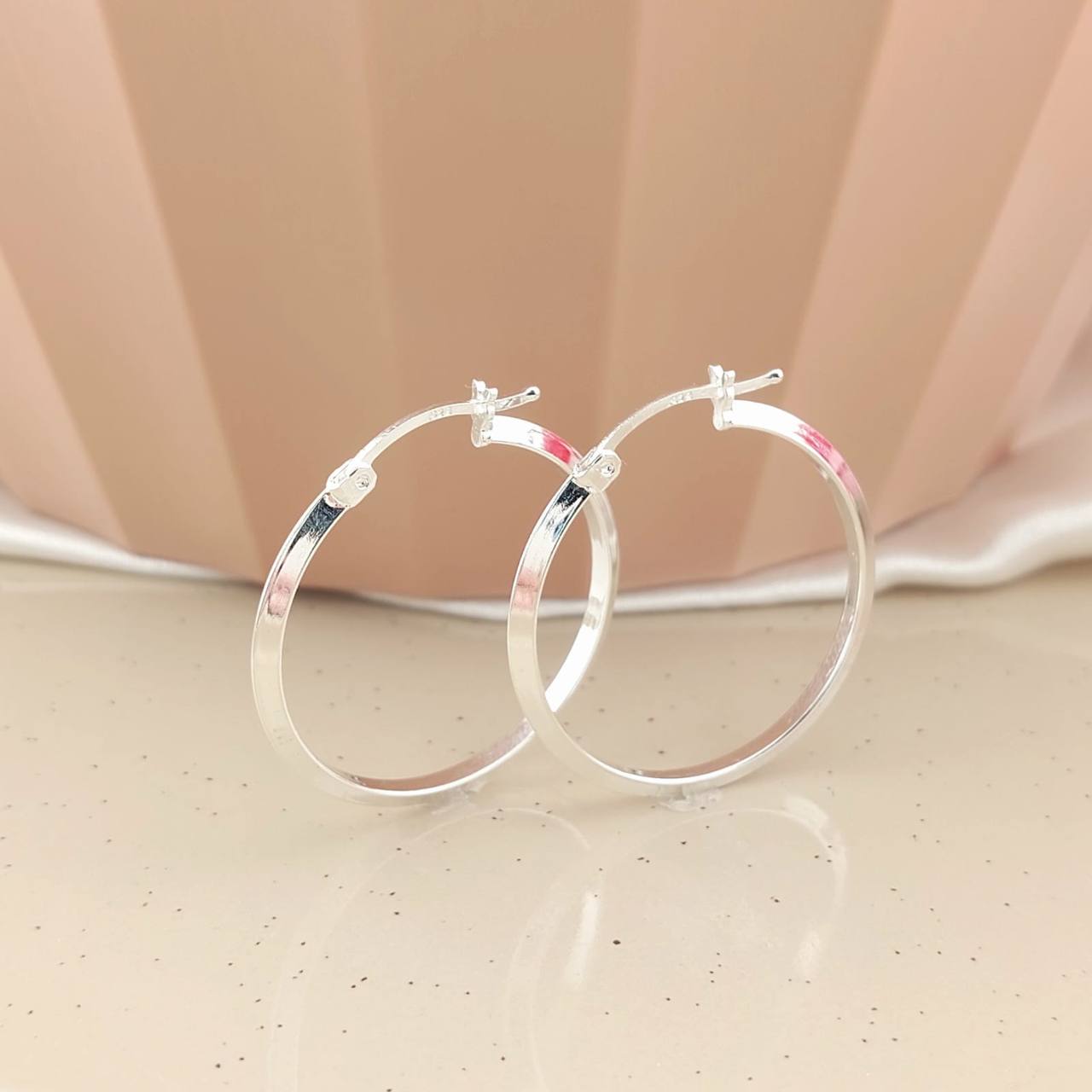 Argollas 28mm Plata 925 25174