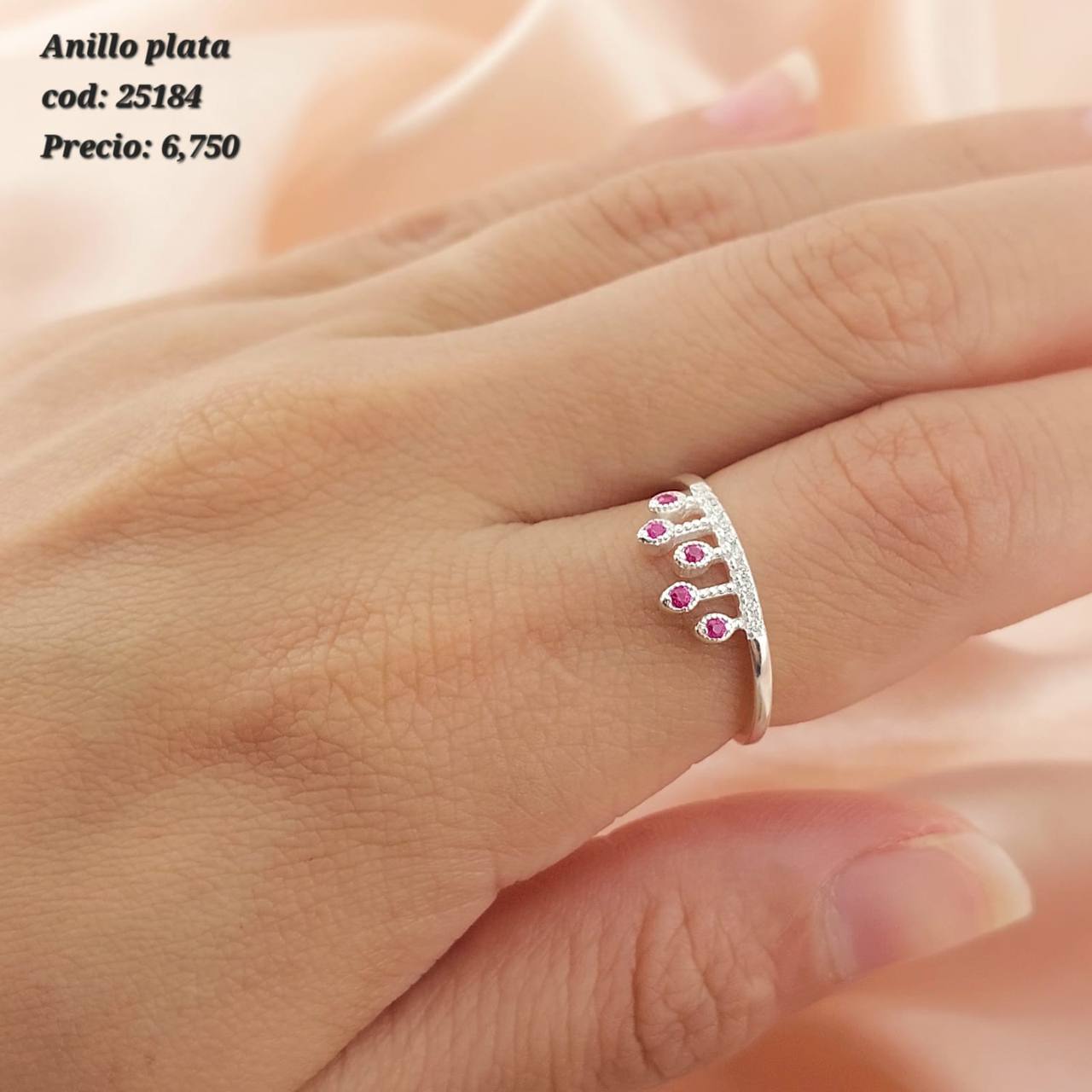 Anillo Dama Plata 925 25184
