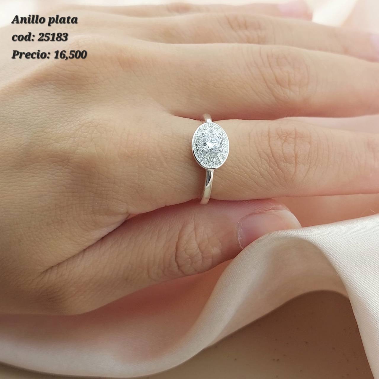 Anillo Dama Plata 925 25183