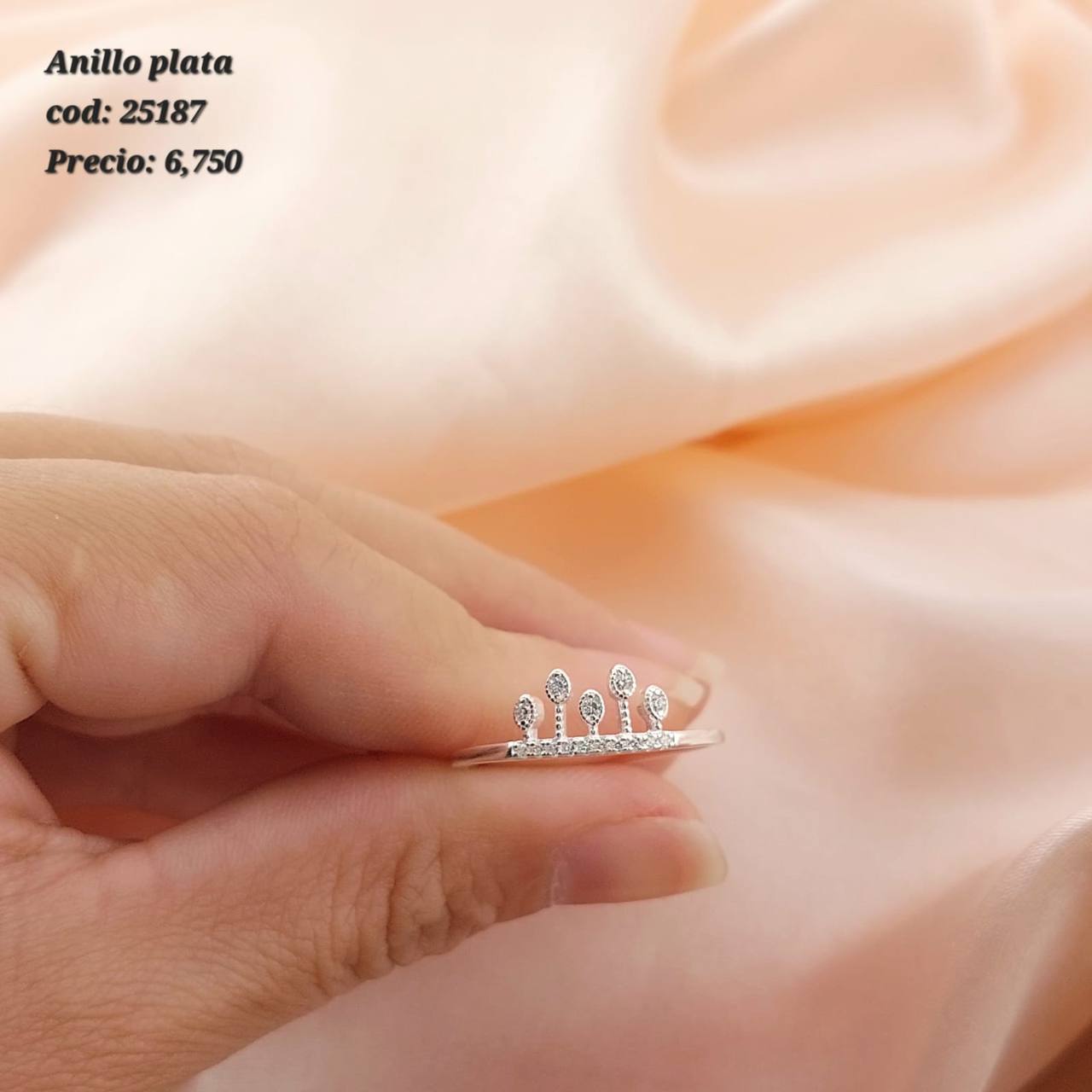 Anillo Dama Plata 925 25187