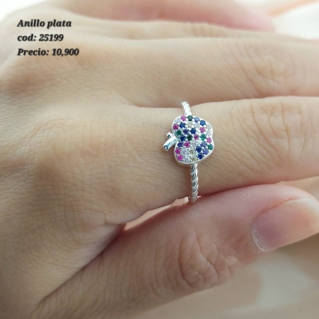 Anillo Dama Plata 925 25199