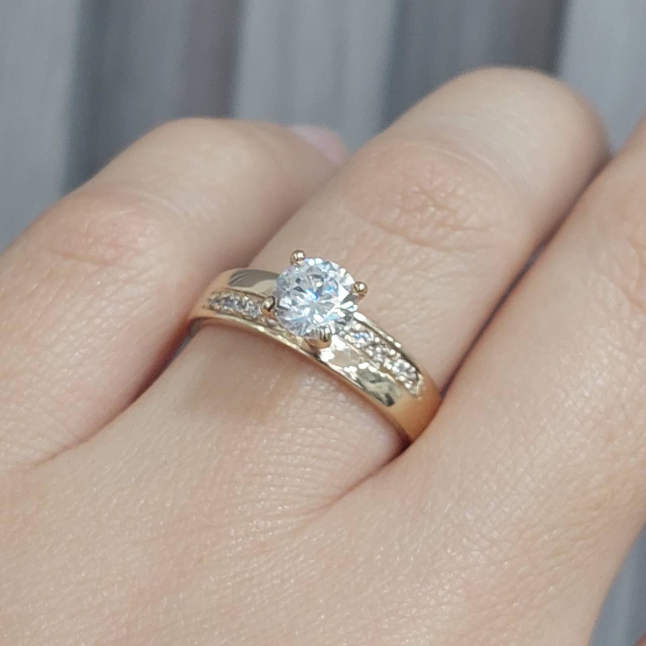 Anillo Compromiso Oro 10k 25441
