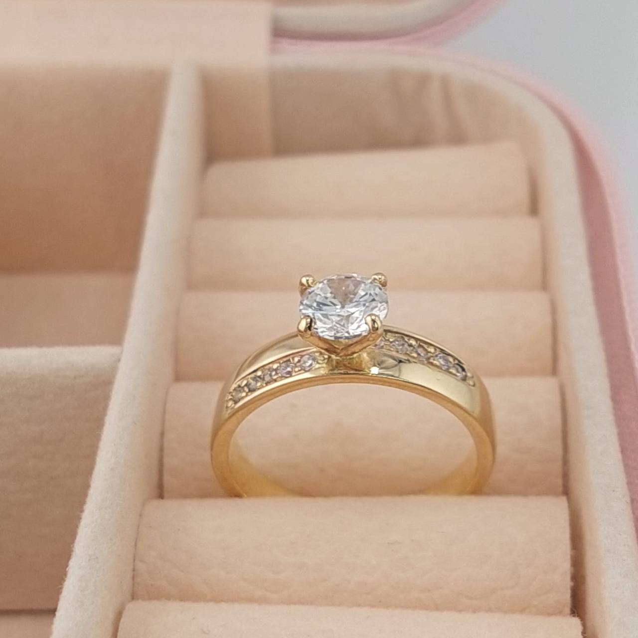 Anillo Compromiso Oro 10k 25441
