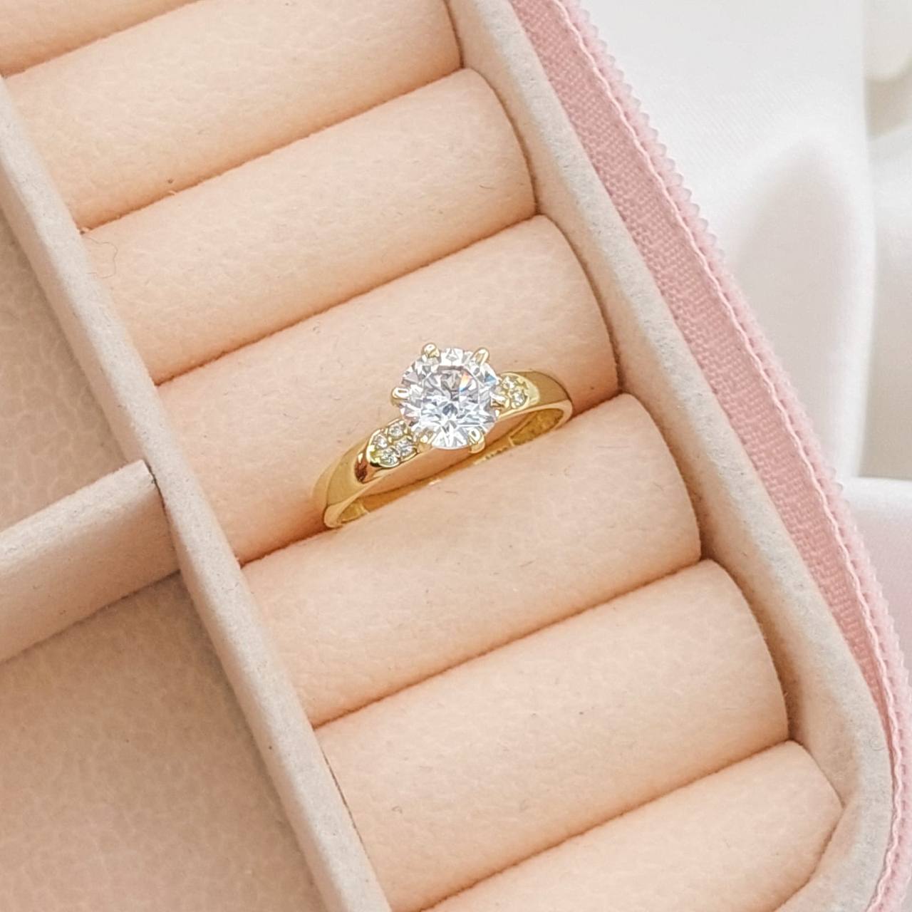 Anillo Compromiso Oro 10k 25448