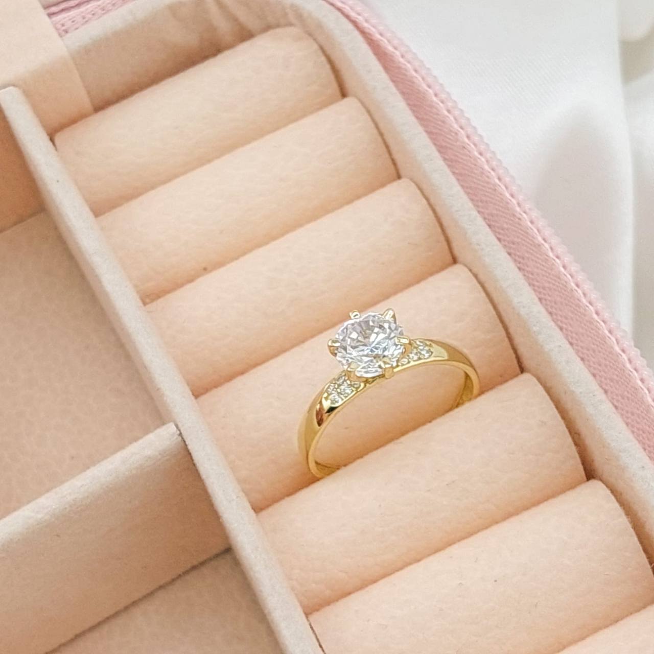 Anillo Compromiso Oro 10k 25448