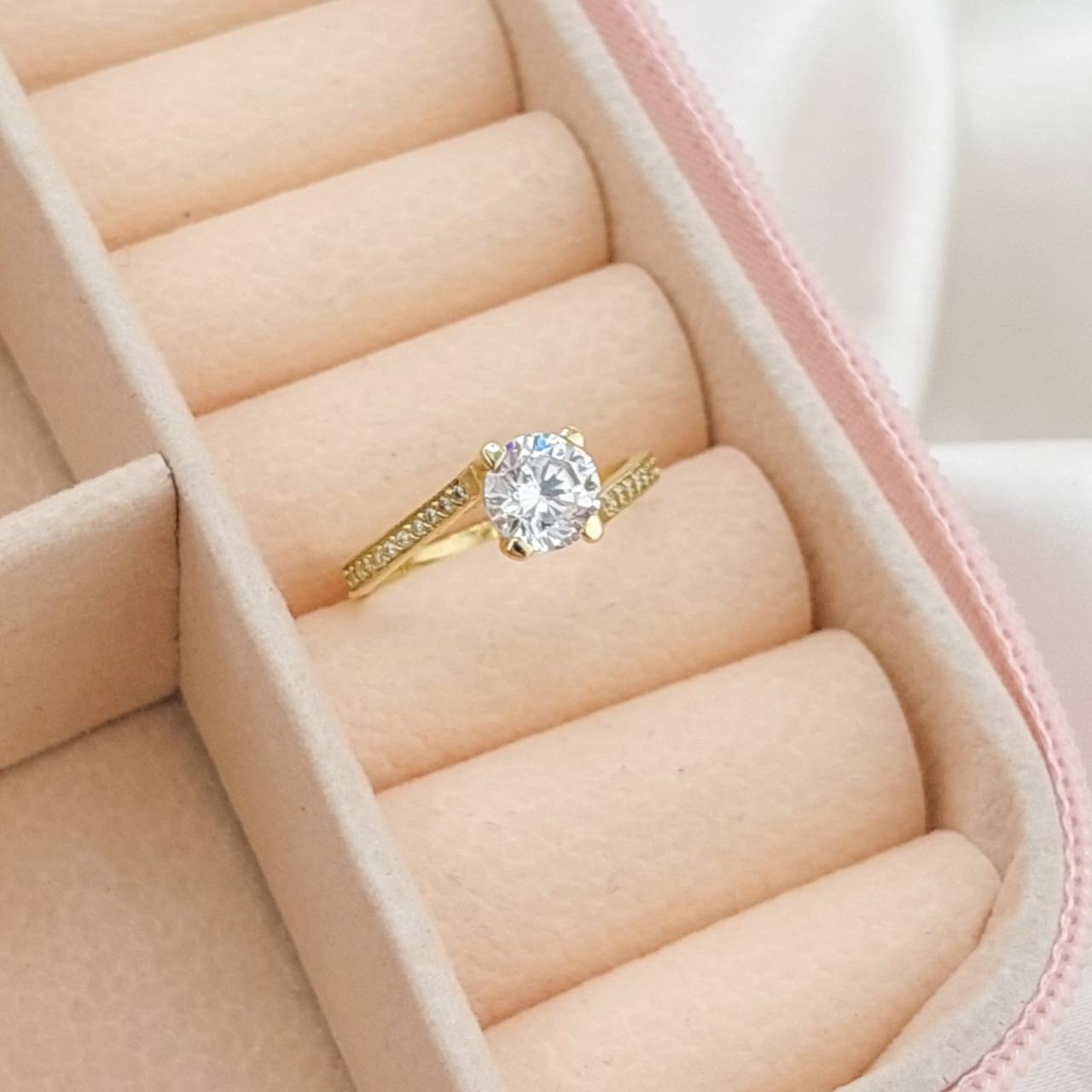 Anillo Compromiso Oro 10k 25445