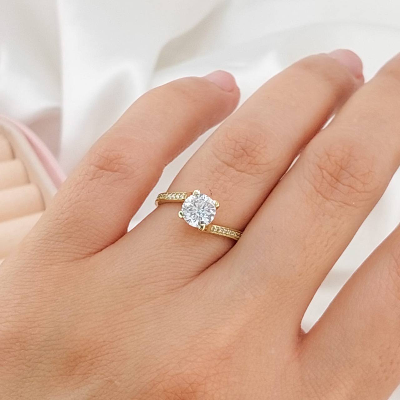 Anillo Compromiso Oro 10k 25445