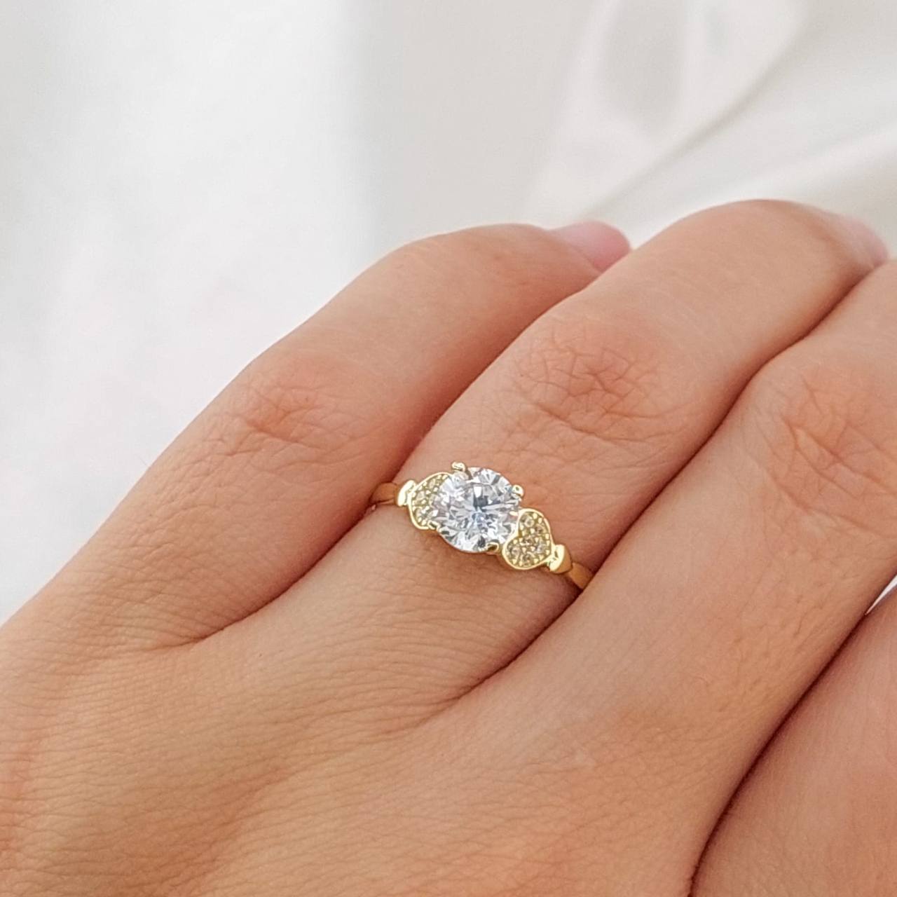 Anillo Compromiso Oro 10k 25450