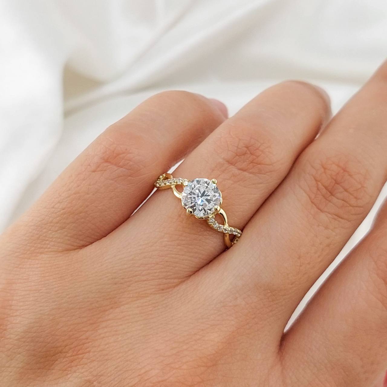 Anillo Compromiso Oro 10k 25449