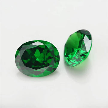 Piedra Cubic Zirconia AAA Oválo Verde 4x6mm 27687