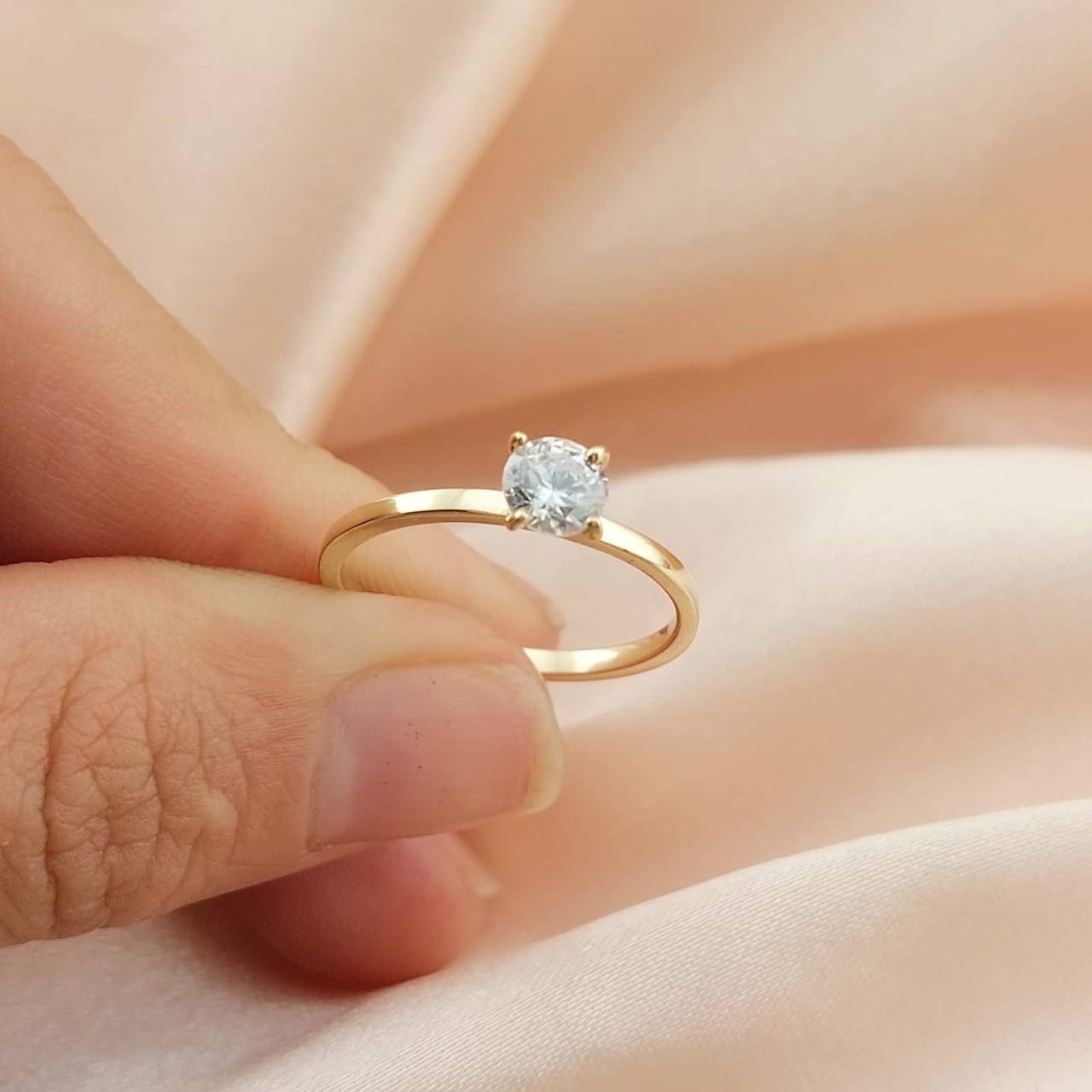 Anillo Compromiso Oro 10k 25170