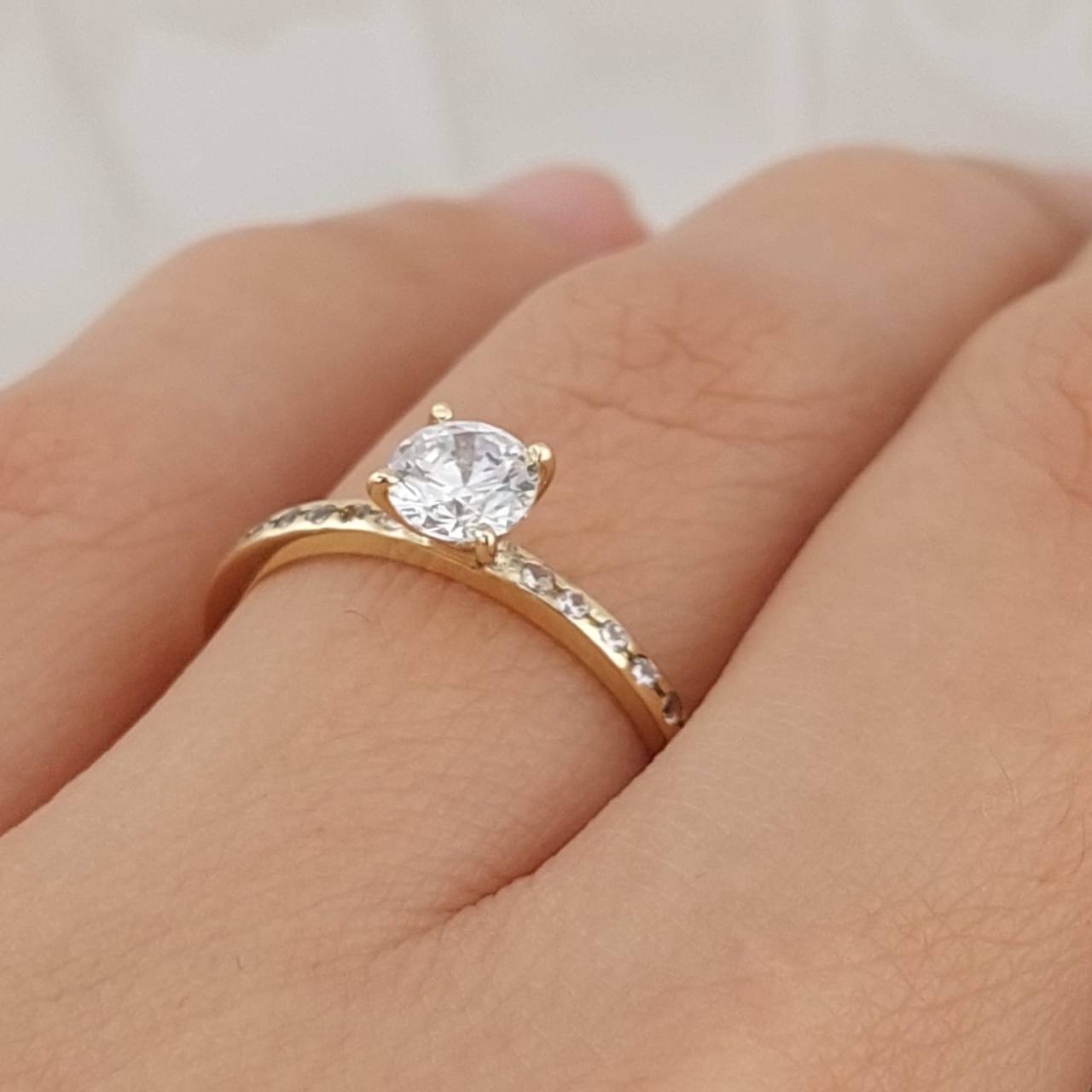 Anillo Compromiso Oro 10k 25172