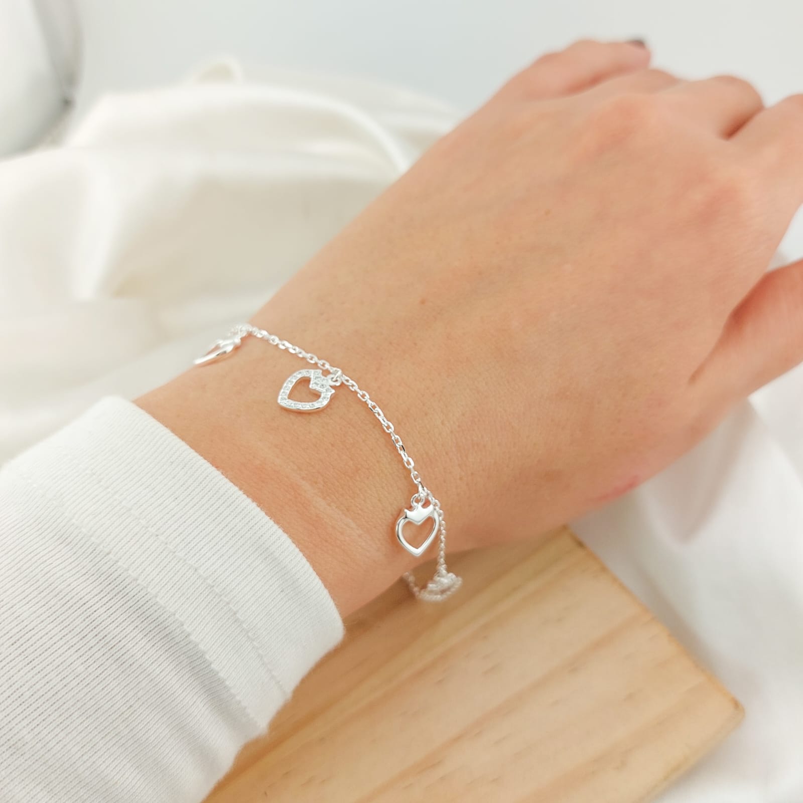 Pulsera Dama 17-19cm Plata 925 25848