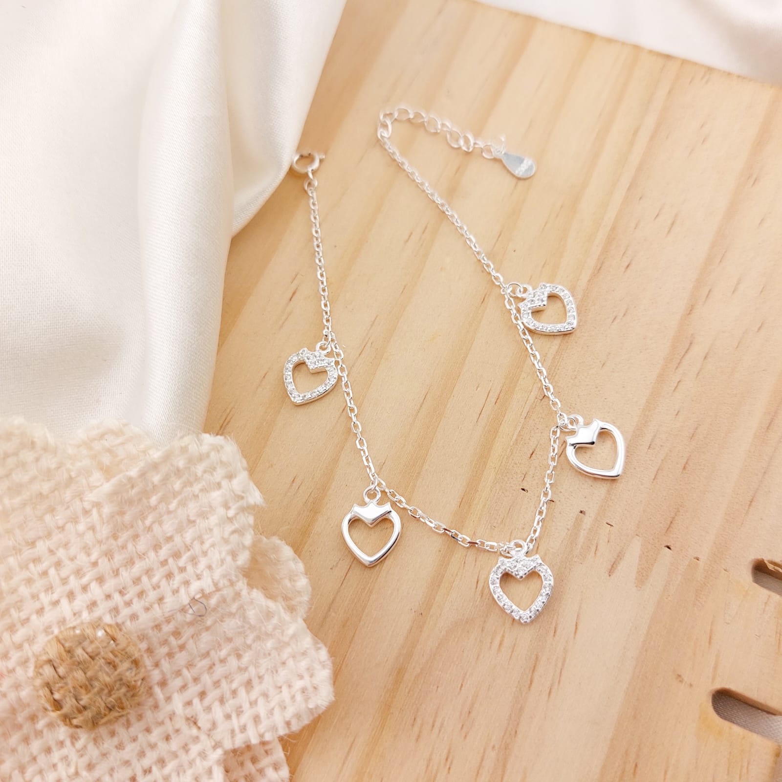 Pulsera Dama 17-19cm Plata 925 25848