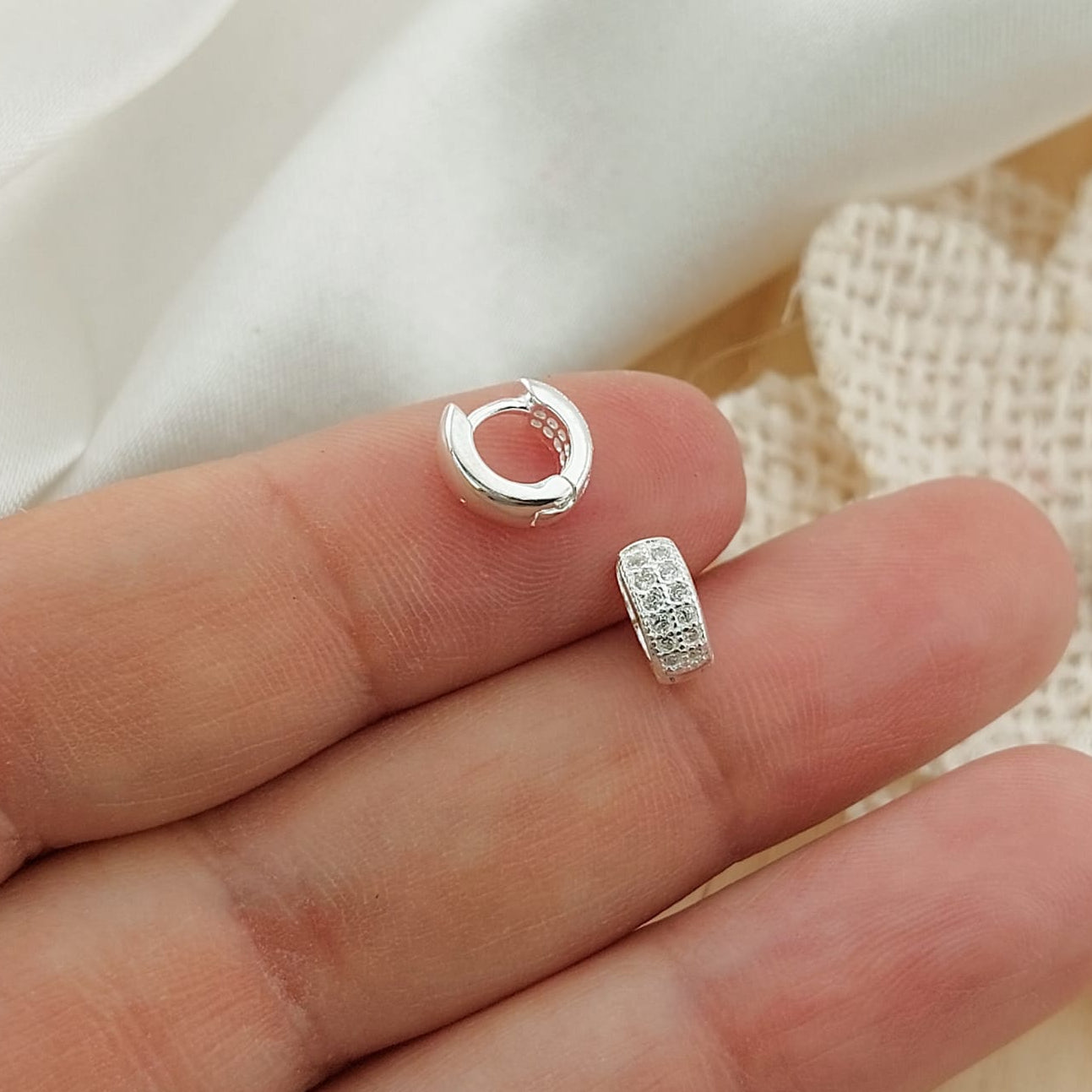 Huggies Bebe 7mm Plata 925 25882