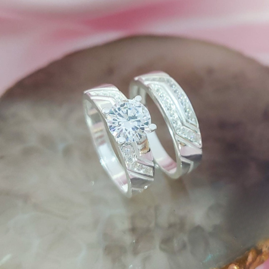 Anillos Compromiso Duos Plata 925 210000016418