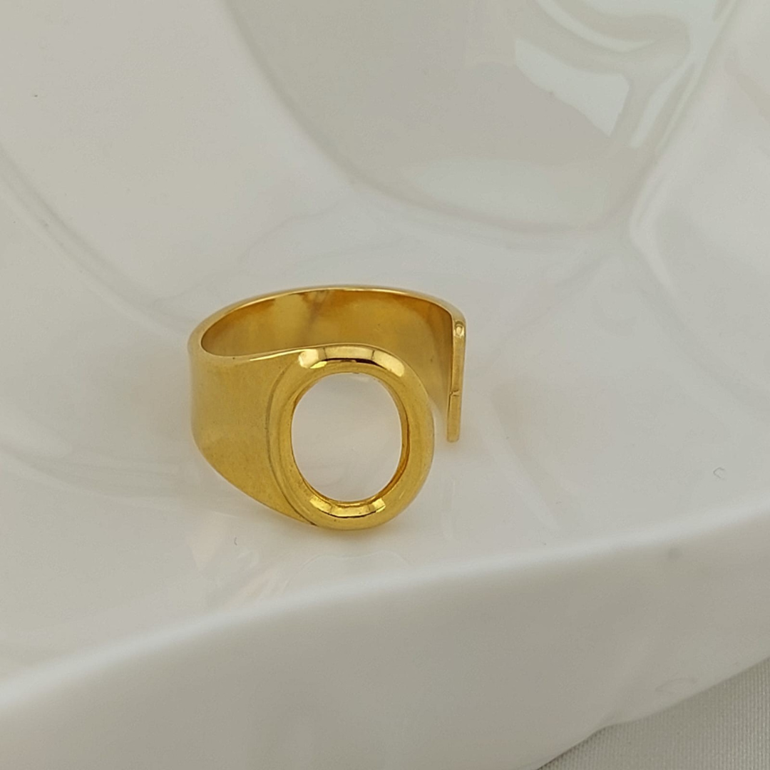 ANILLO LETRA O ACERO 25136