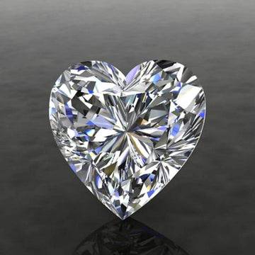 Piedra Moissanita Corazón 6mm 0.8ct Grade D Certificado GRA 27546