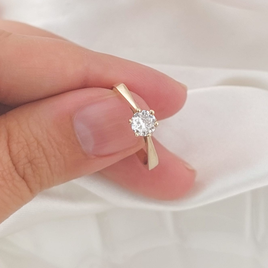 Anillo Compromiso Oro 10k 25165