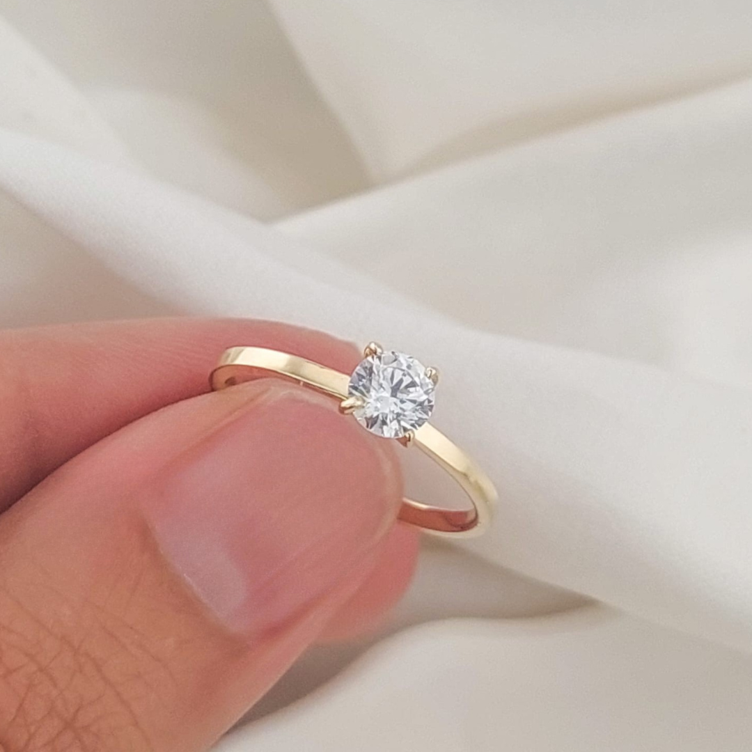 Anillo Compromiso Oro 10k 25170