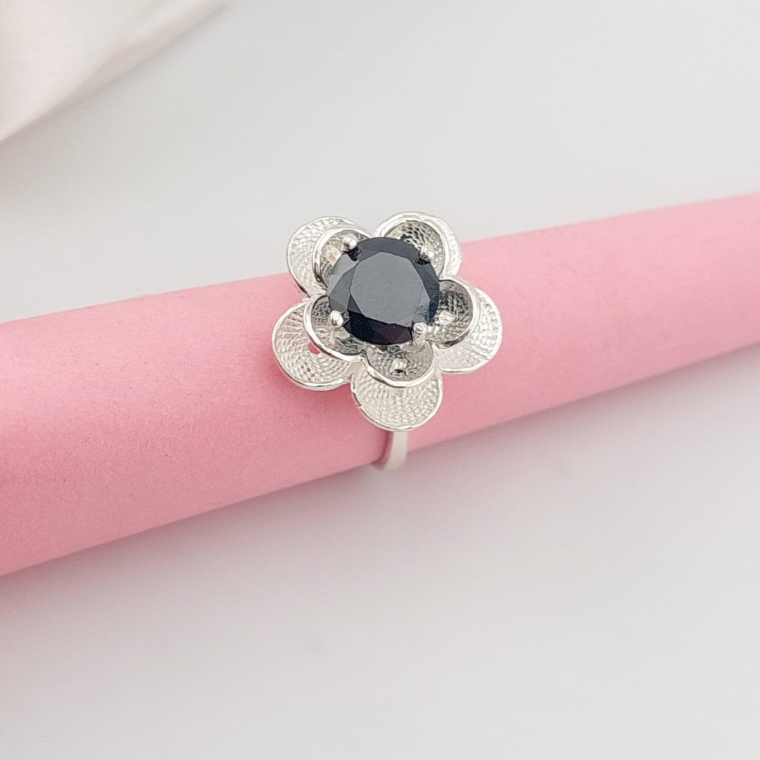 Anillo Casual Negro Plata 925 210000024552
