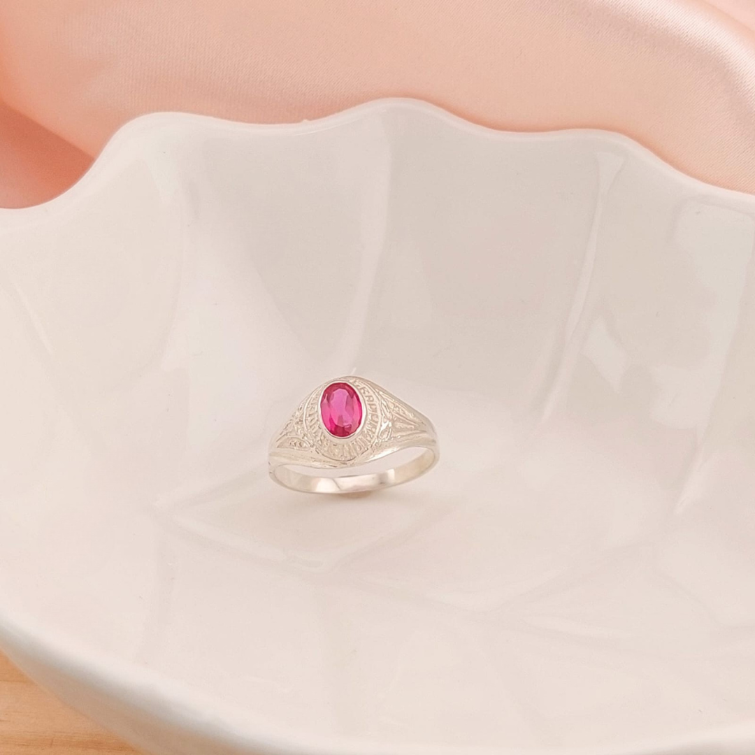 Anillo Graduación Sexto Plata 925 25140