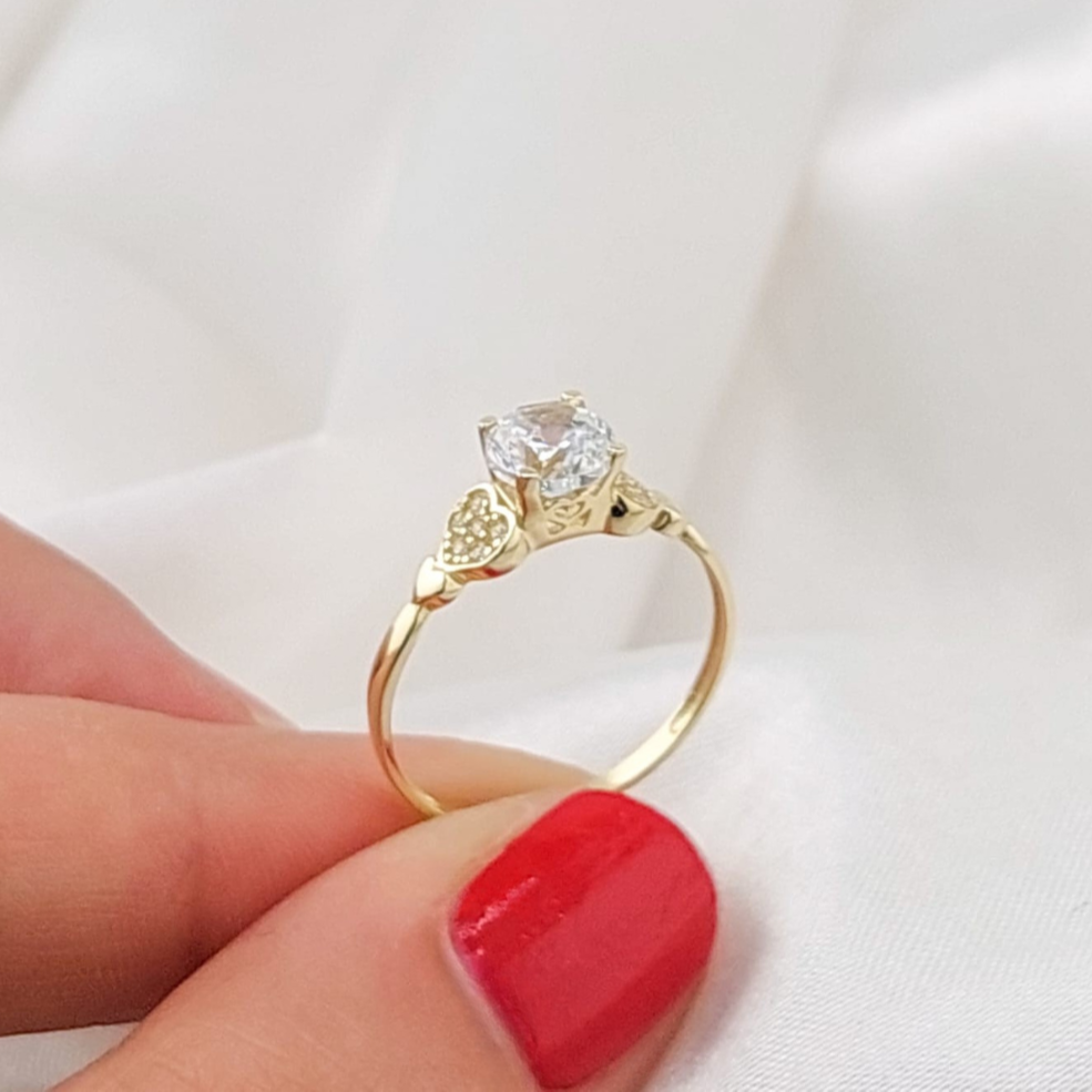 Anillo Compromiso Oro 10k 25450