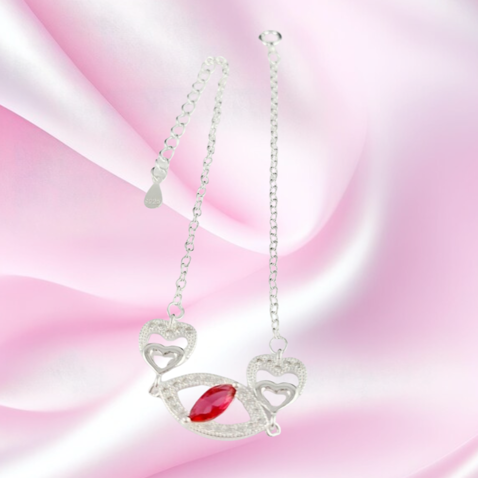 Pulsera Dama Rojo Plata 925 210000024029