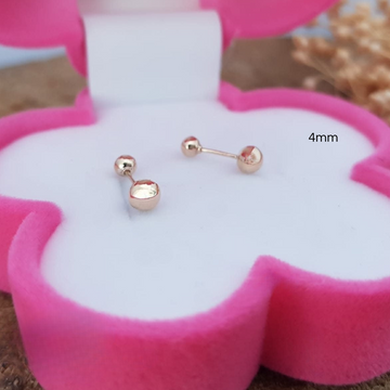 DORMILONES BOLA 4MM ORO 10K 01548