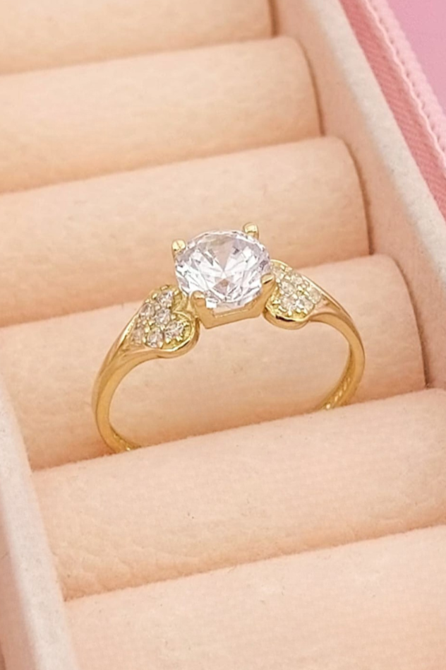 Anillo Compromiso Oro 10k 25620