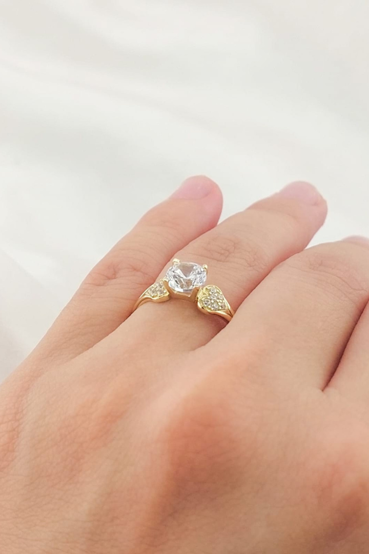 Anillo Compromiso Oro 10k 25620