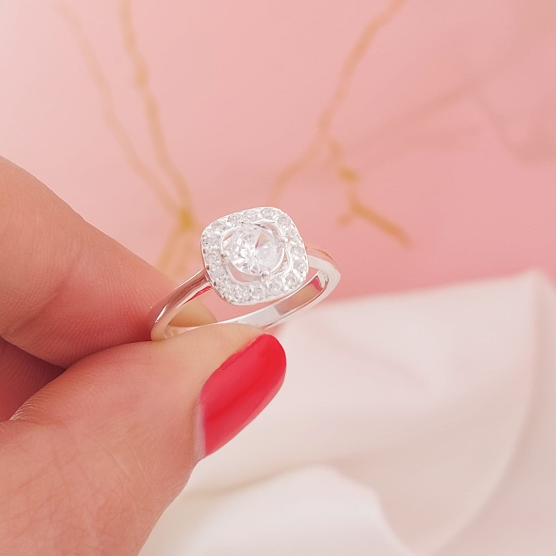 Anillo Compromiso Plata 925 25654