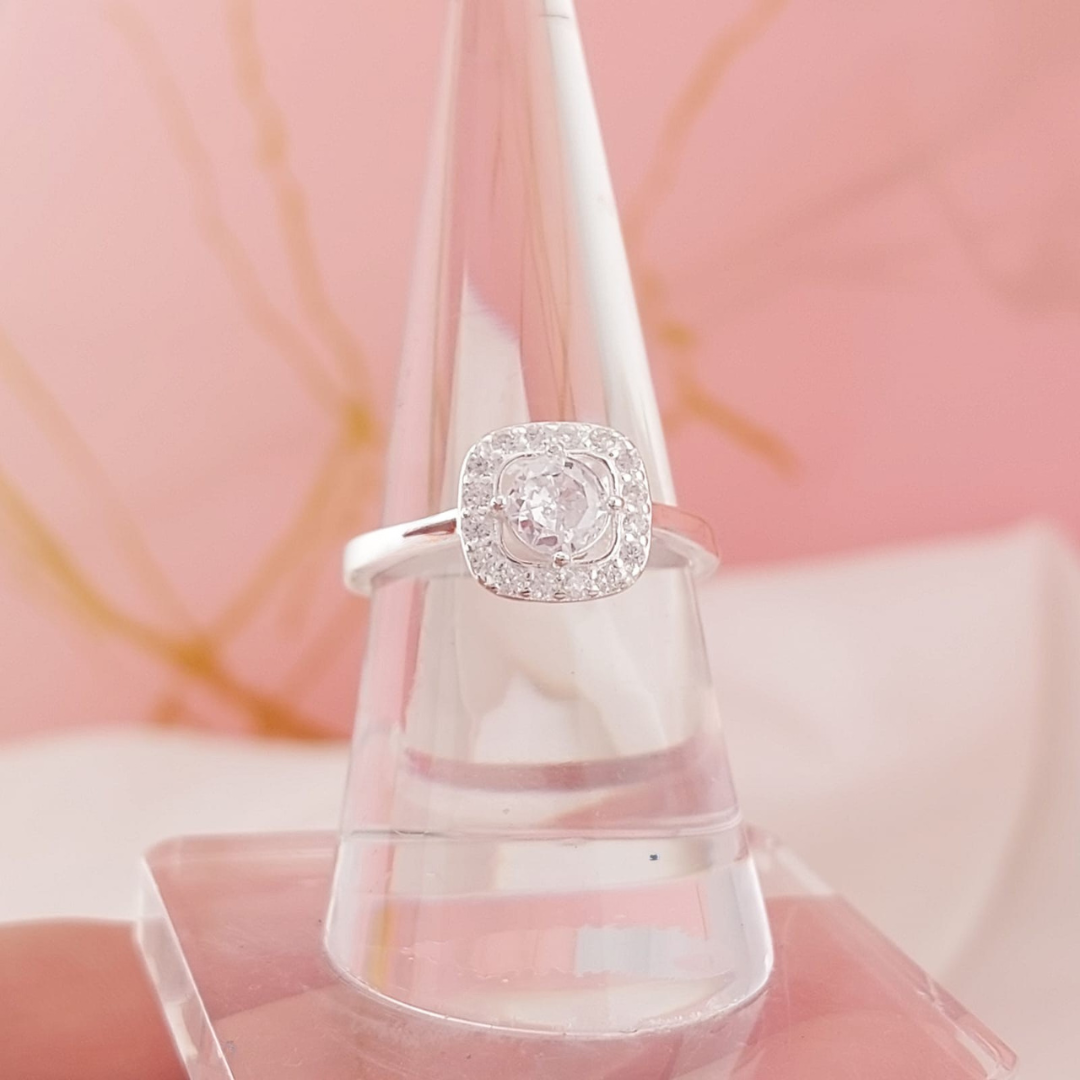 Anillo Compromiso Plata 925 25654