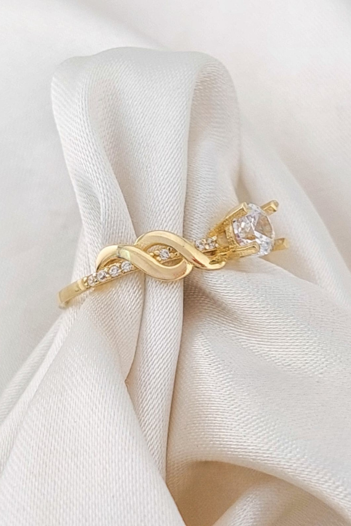 Anillo Compromiso Oro 10k 25623