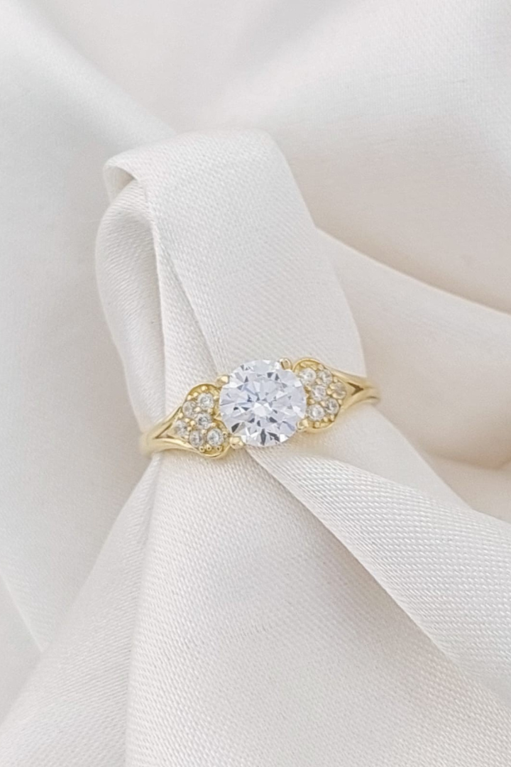 Anillo Compromiso Oro 10k 25620