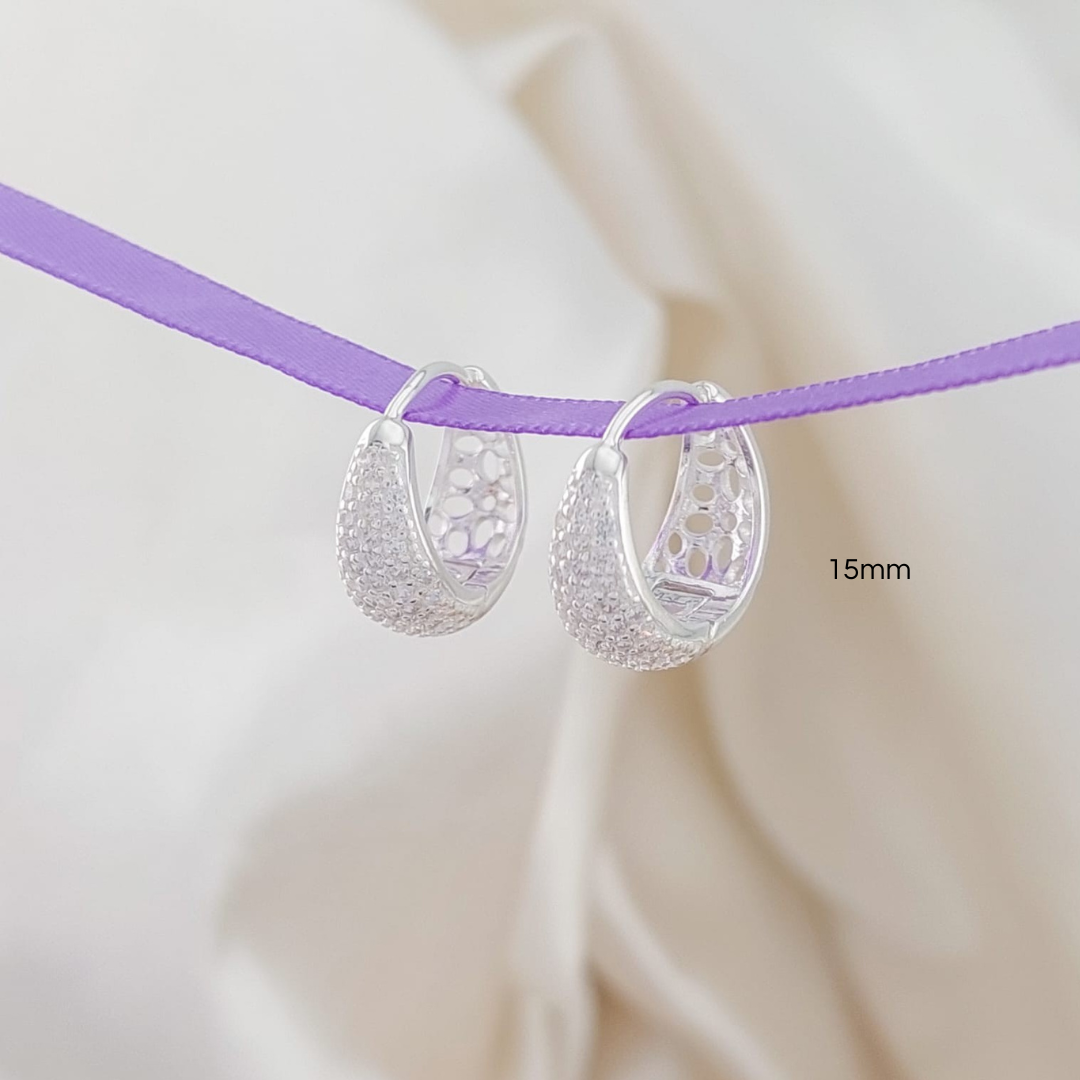 Huggies 15mm 4.3gr Plata 925 25477