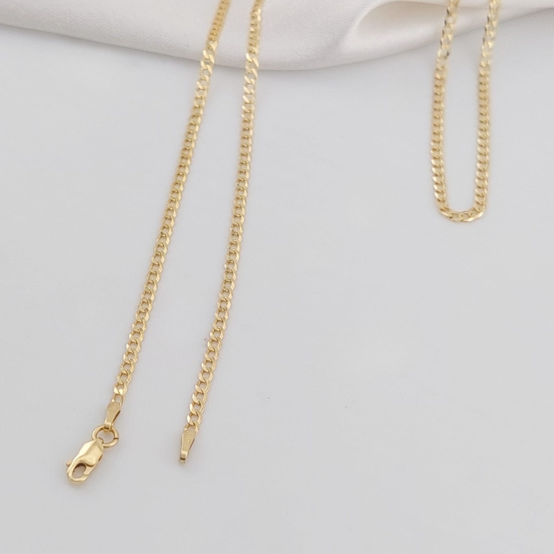 Cadena Grumet Maciza 50cm/2mm Oro 10k Italia 25780