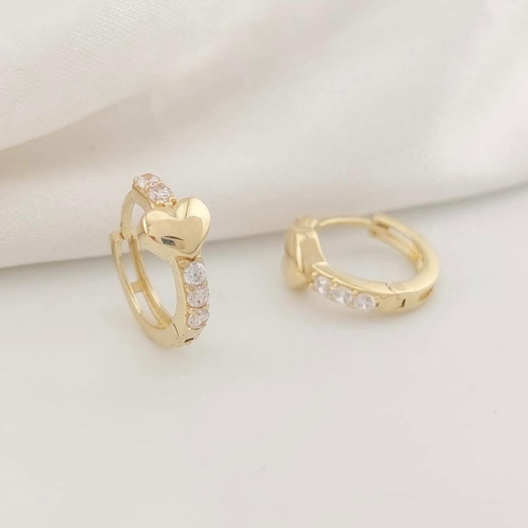 Huggies 12mm Oro 10k Italia 25792