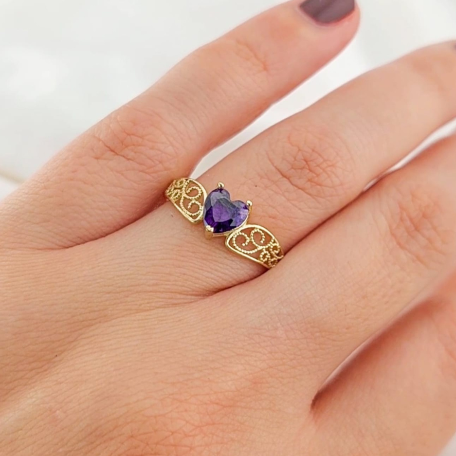 Anillo Dama Promesa Oro 10k 25765