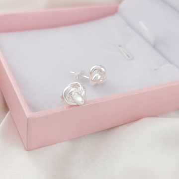 Aretes Nudo 8mm Plata 925 26163